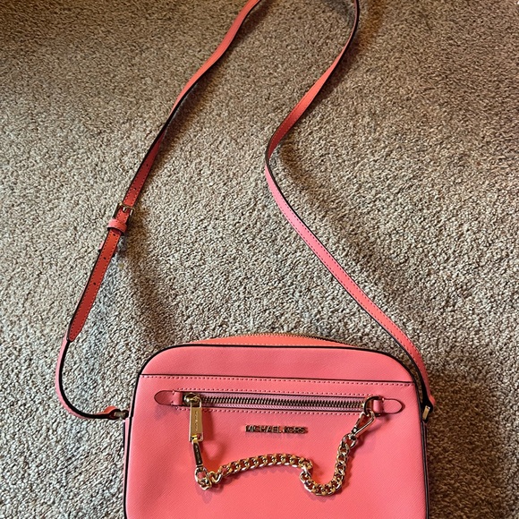 Coral Pink Michael Kors Satchel - Picture 2 of 15
